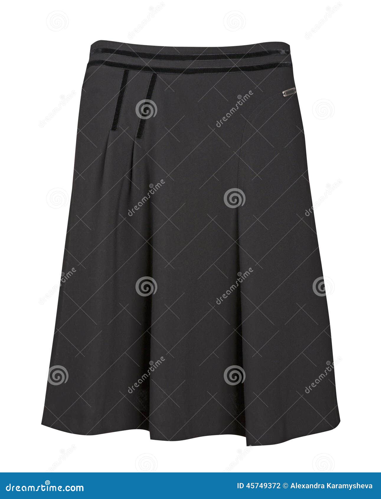 Black skirt stock photo. Image of elegant, casual, cutout - 45749372