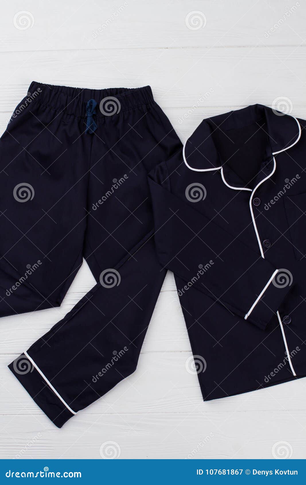 Black Sleepwear Set for Boys Stock Image - Image of loose, design ...