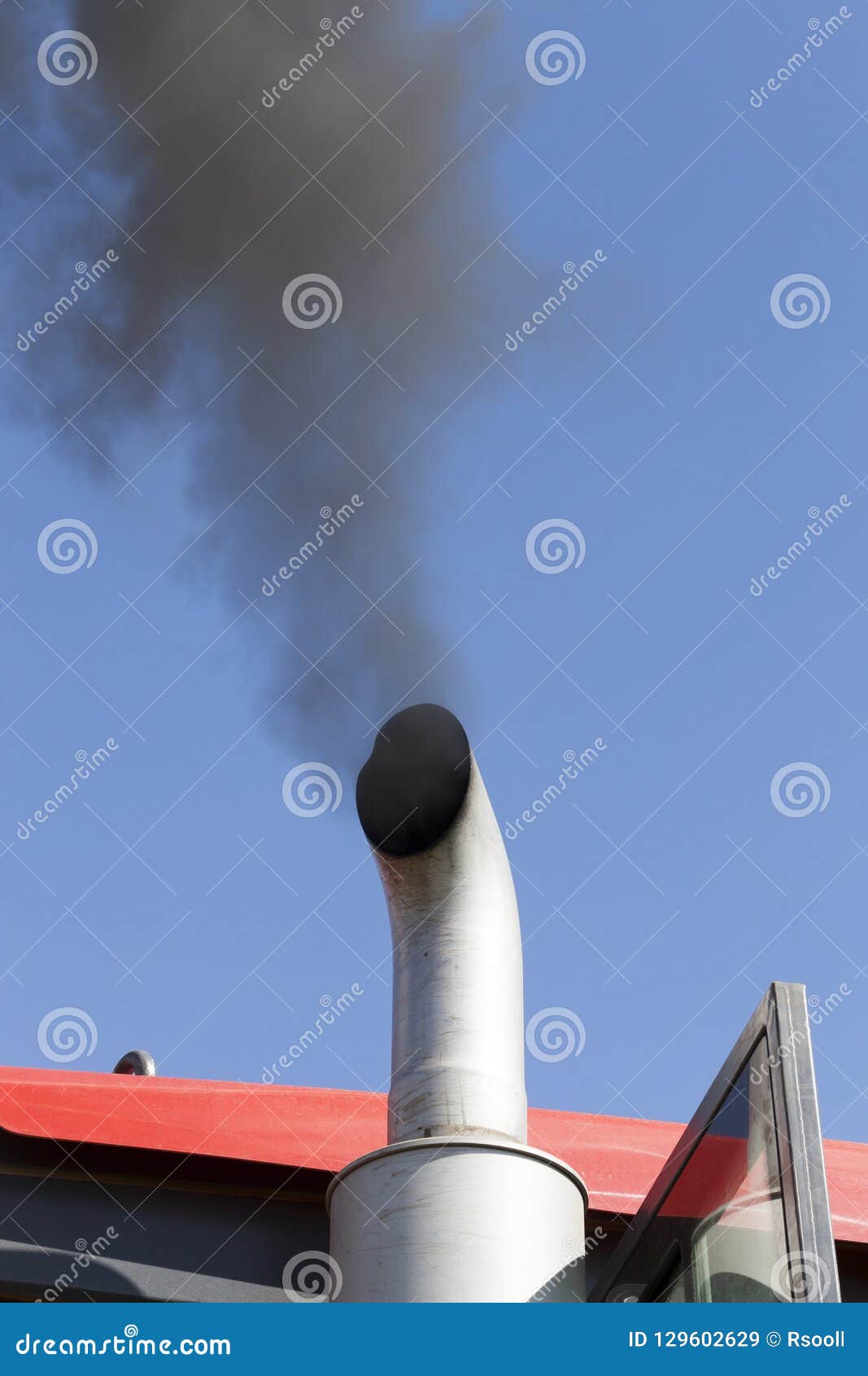 Black smoke stock image. Image of contamination, nuisance 129602629