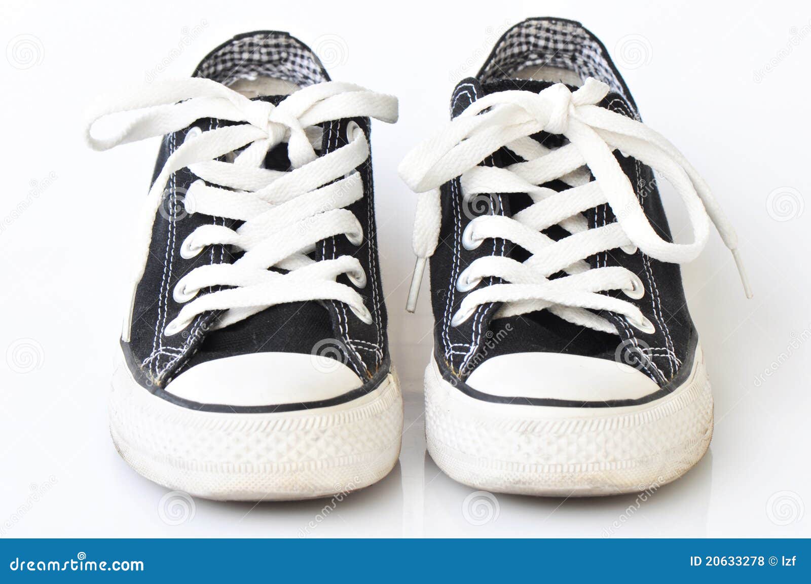 Black sneakers stock photo. Image of laces, black, cloth 20633278