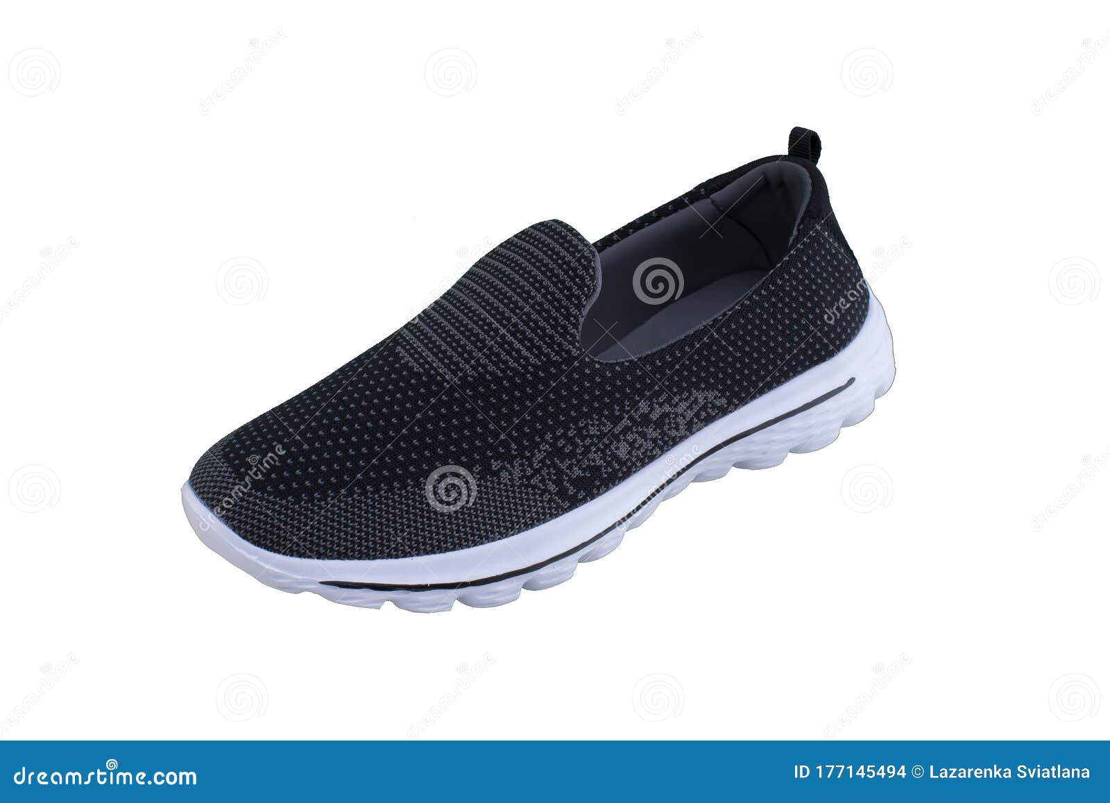 Black Sneakers on White Soles. Stock Photo - Image of health, isolated ...