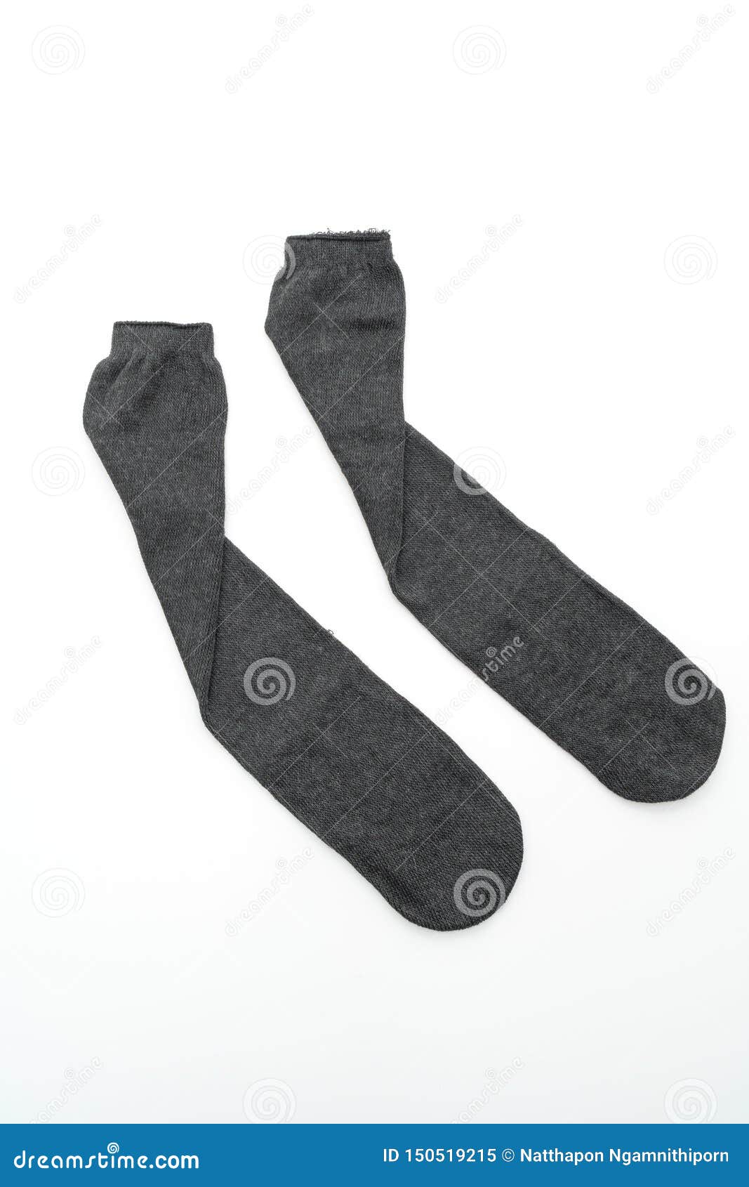 Black Socks on White Background Stock Image - Image of grey, design ...