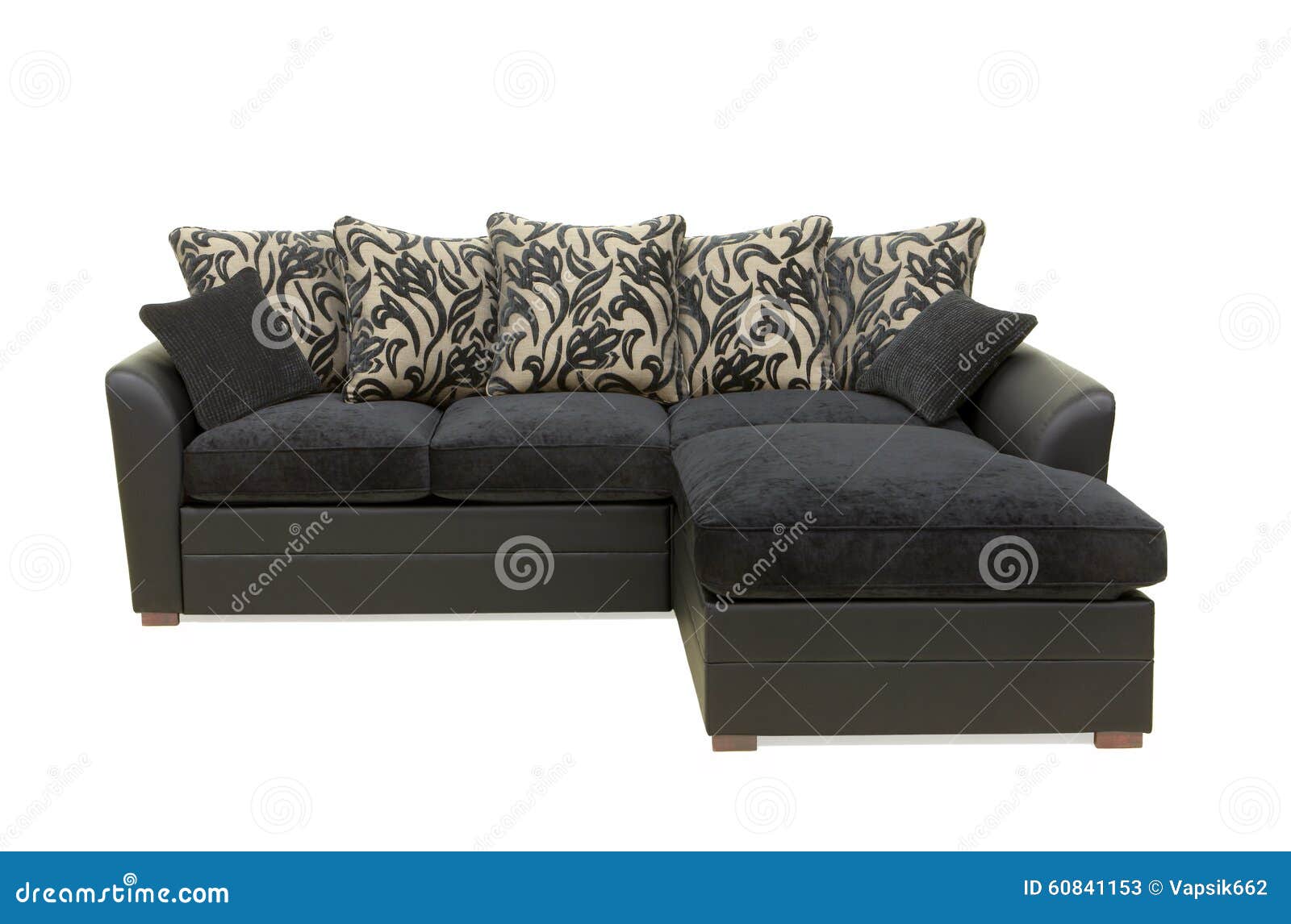 Black sofa. stock image. Image of divan, home, style 60841153