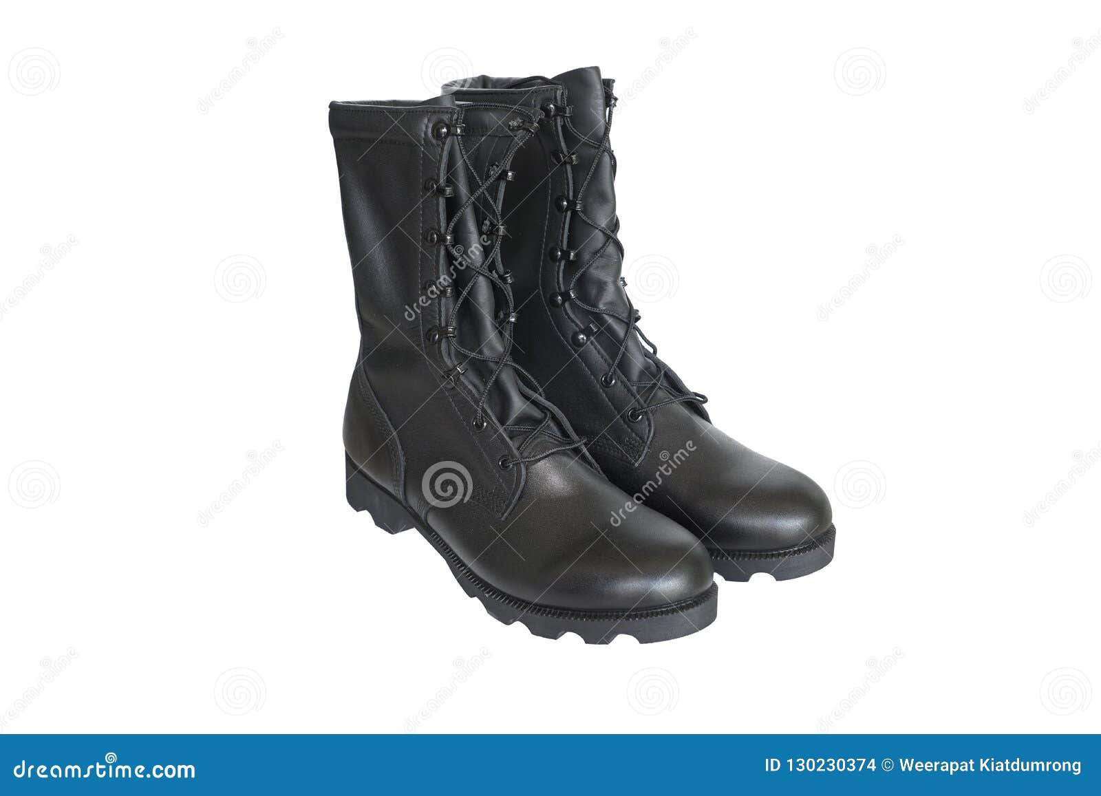 black soldier boots