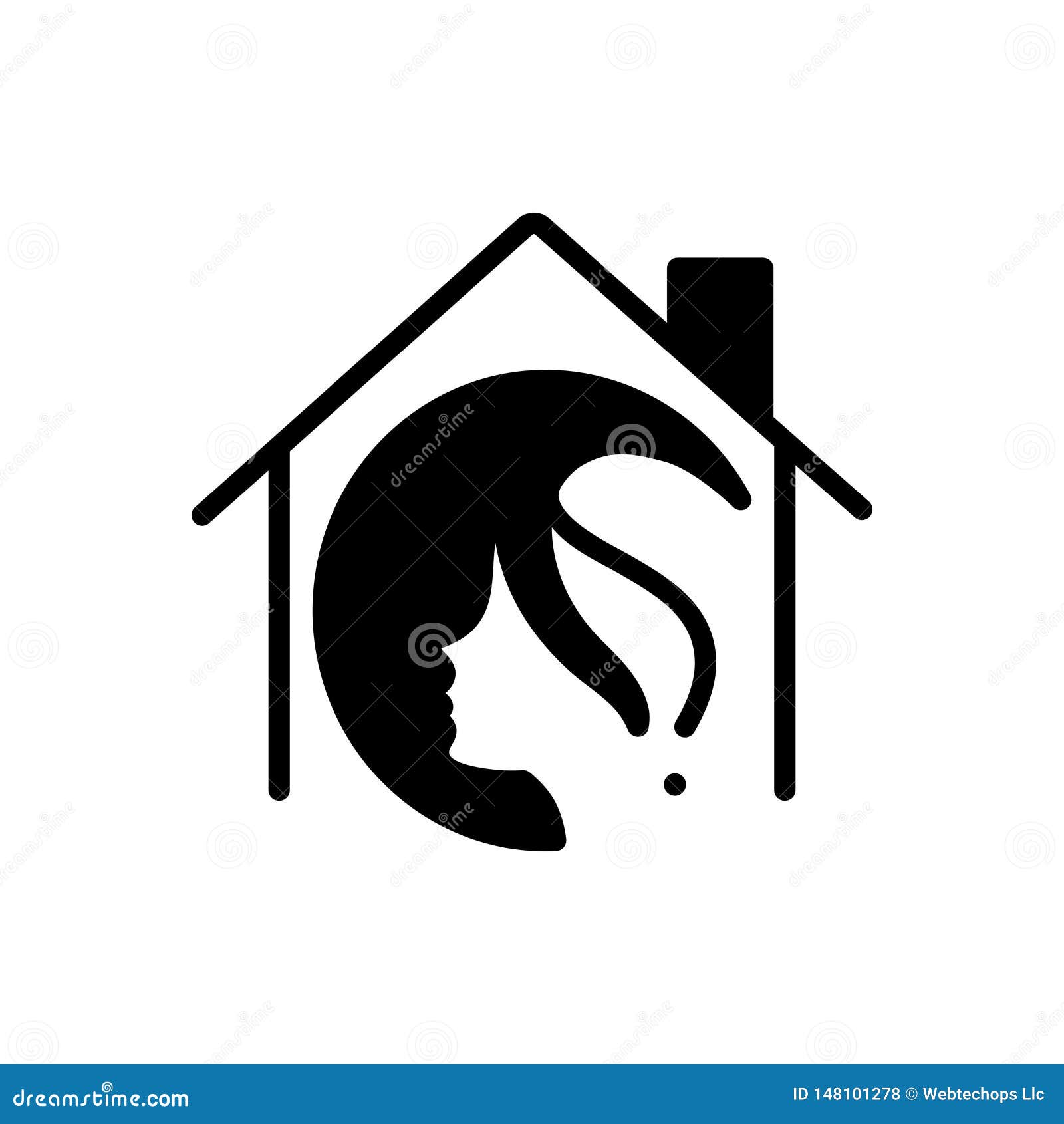 Black Solid Icon for Salon at Home, Haircare and Maintenance Stock Vector -  Illustration of symbol, haircare: 148101278