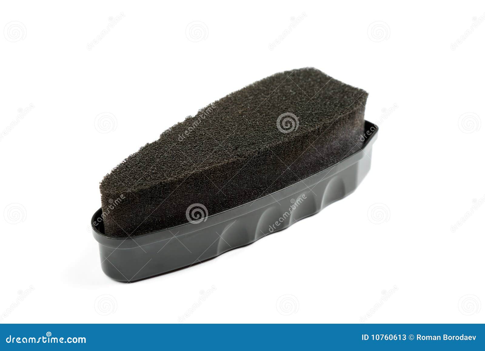 Black sponge. stock image. Image of black, footwear, frame 10760613