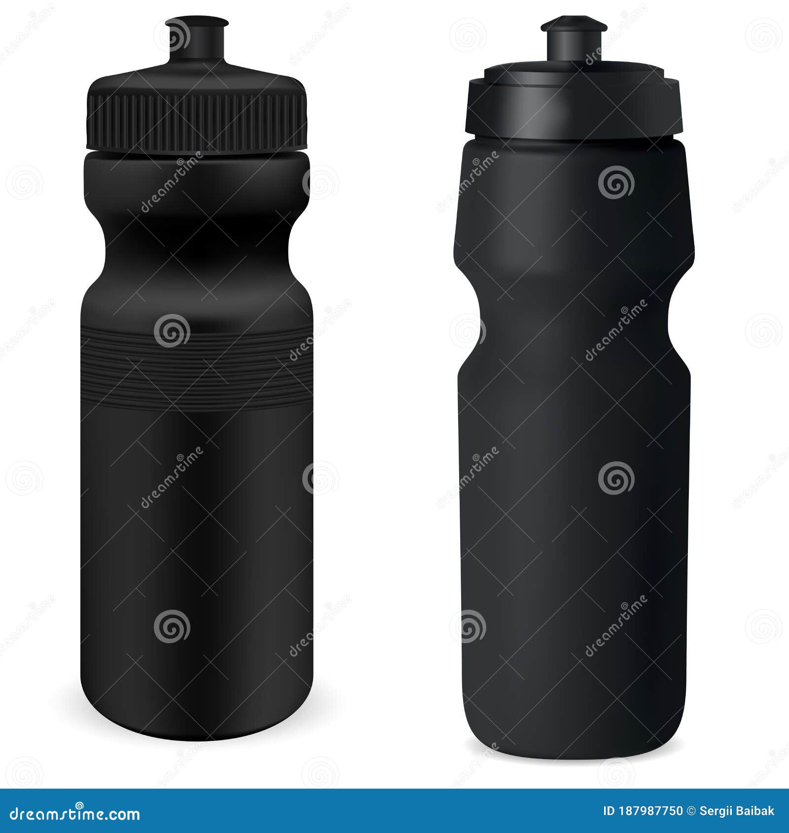 Download Black Sport Bottle Mockup. Water Flask. Protein Stock ...