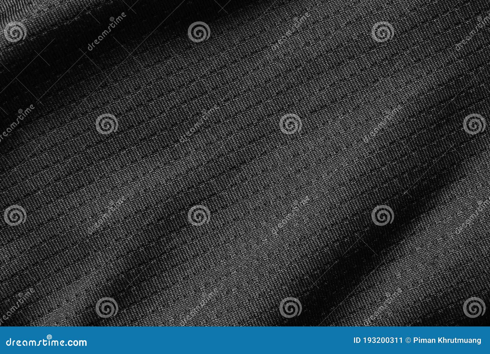 Black Sport Cloth Fabric Football Shirt Jersey Texture Close Up Stock ...