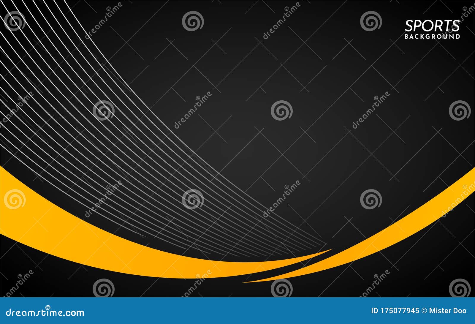 Black Sports Background with Lines and Shape. Abstract Sport Background