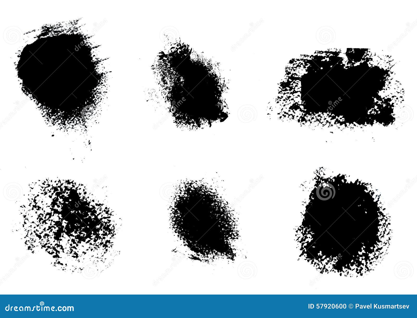 Black spots of paint stock illustration. Illustration of advertising