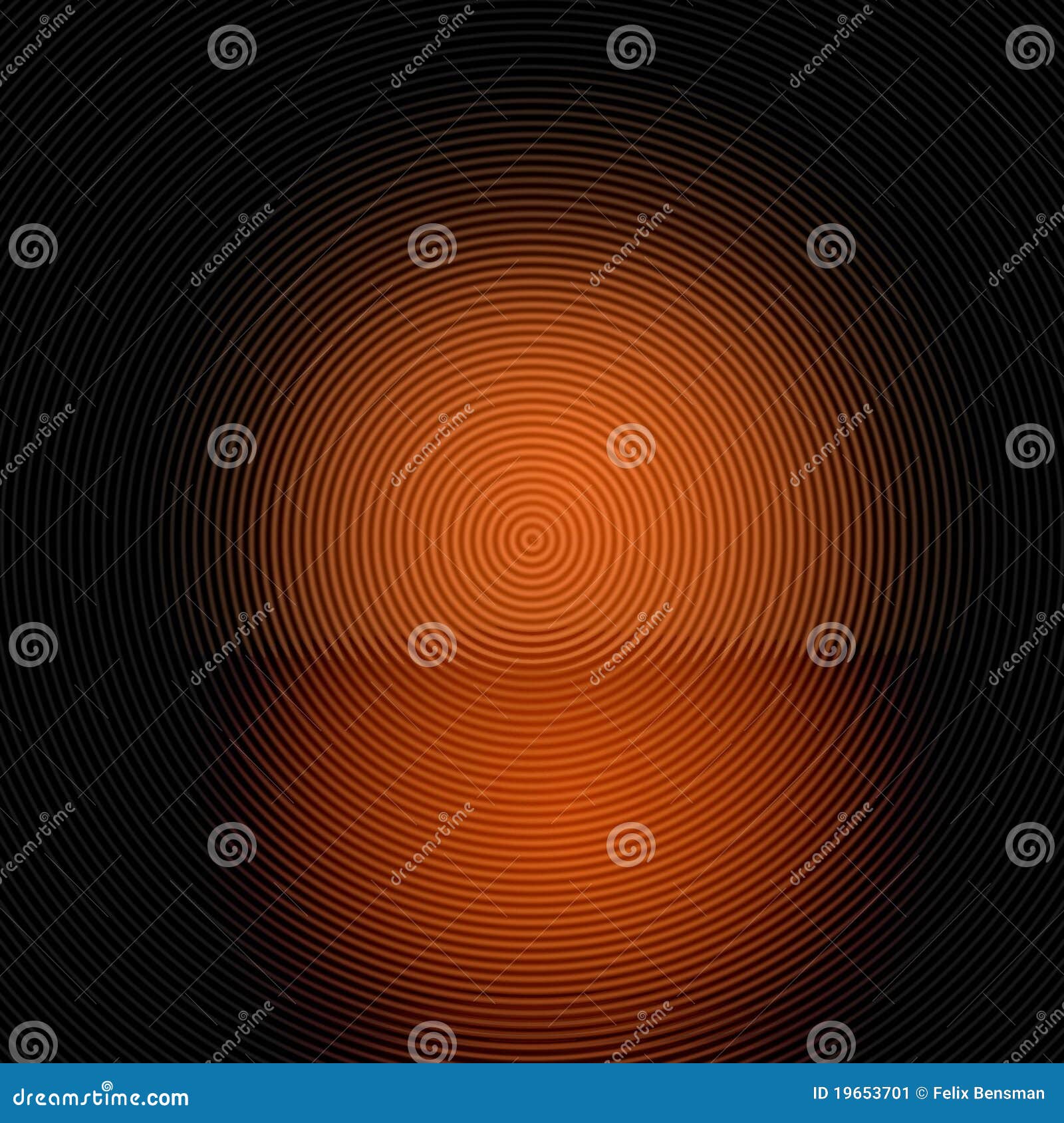 Black Square and Orange Circles Stock Illustration Illustration of