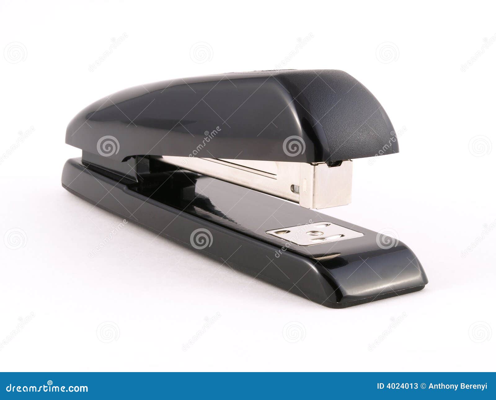 Black Stapler side view 1 stock image. Image of business 4024013