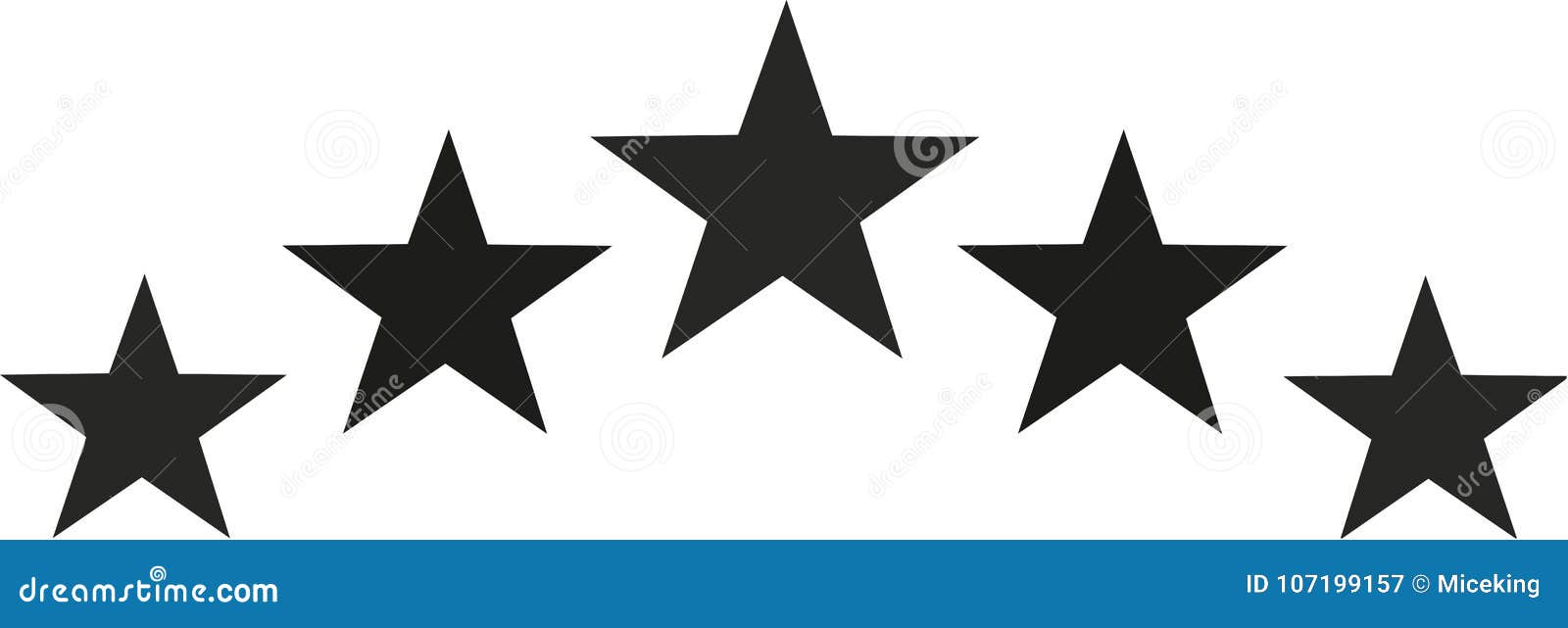 black star set in half circle 