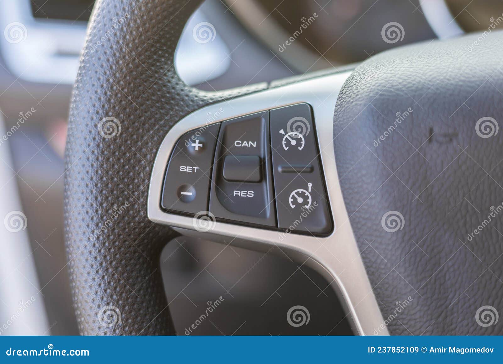 Black Steering Wheel with Multifunction Buttons for Quick Control