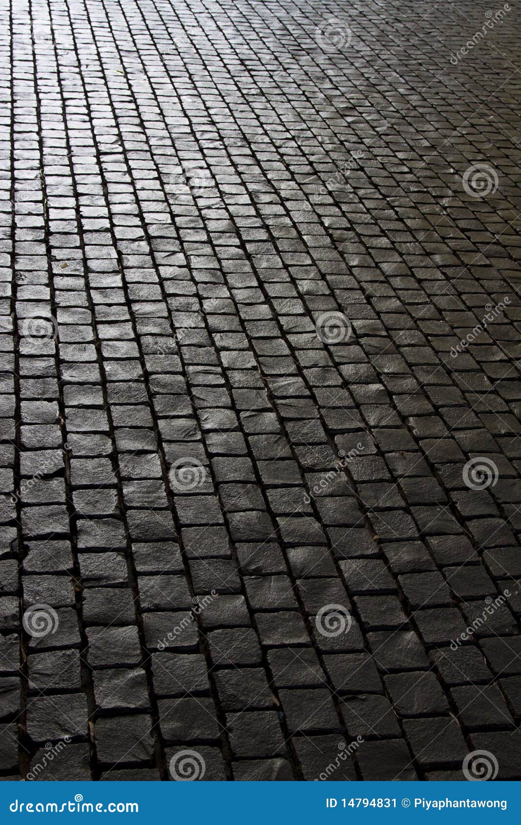black stone footpath