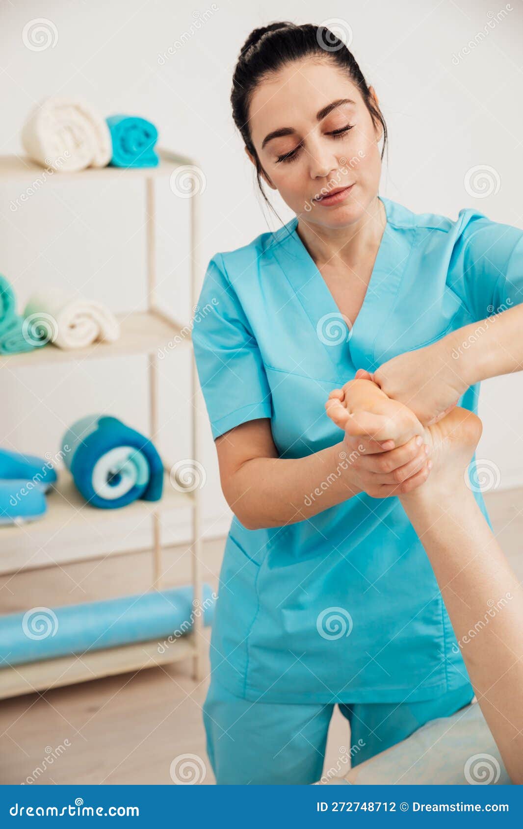 Black Stones Foot Massage Massage Massage Room Stock Photo Image of