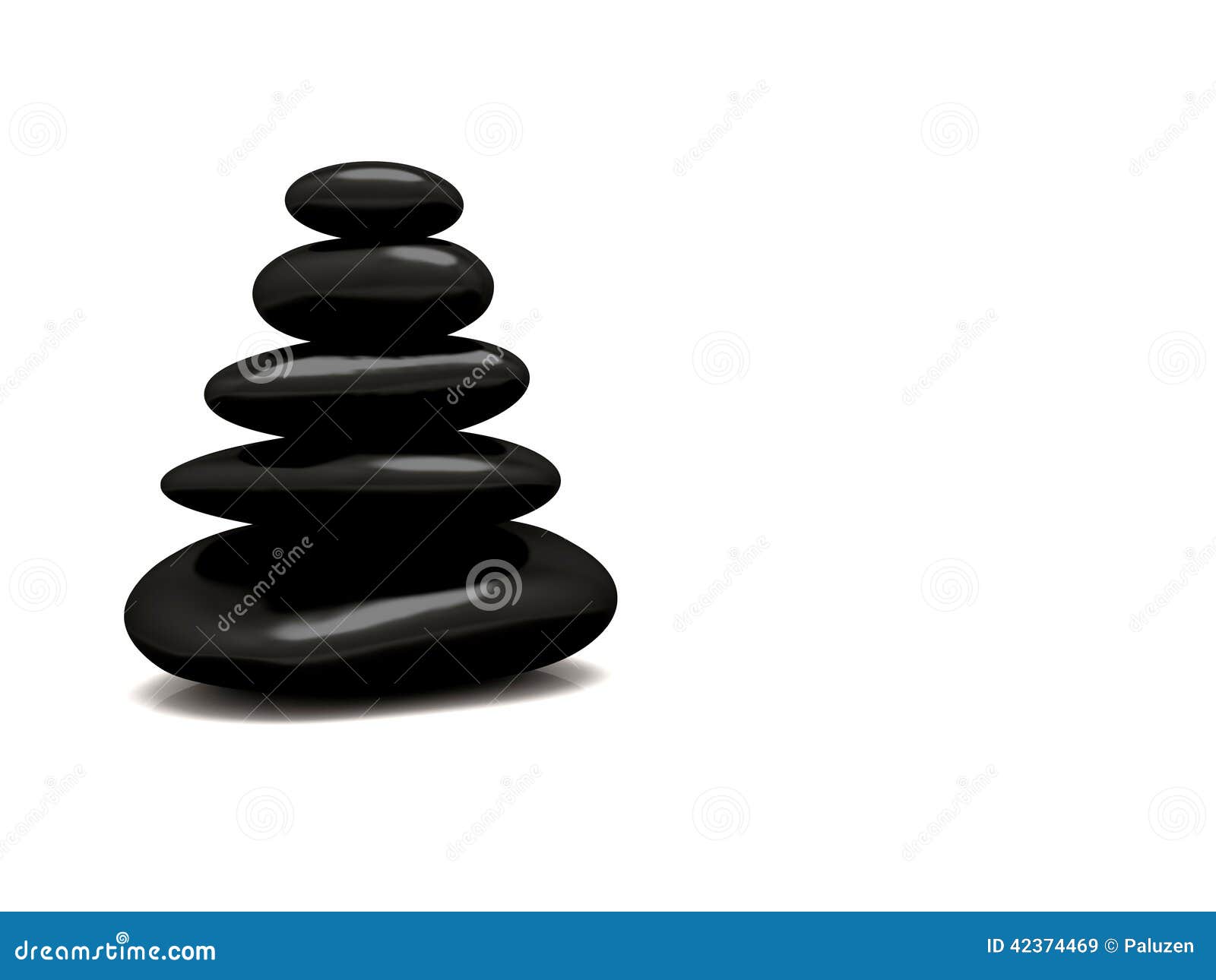 Download Black Stones Pile White Background Stock Image Image of japan korea