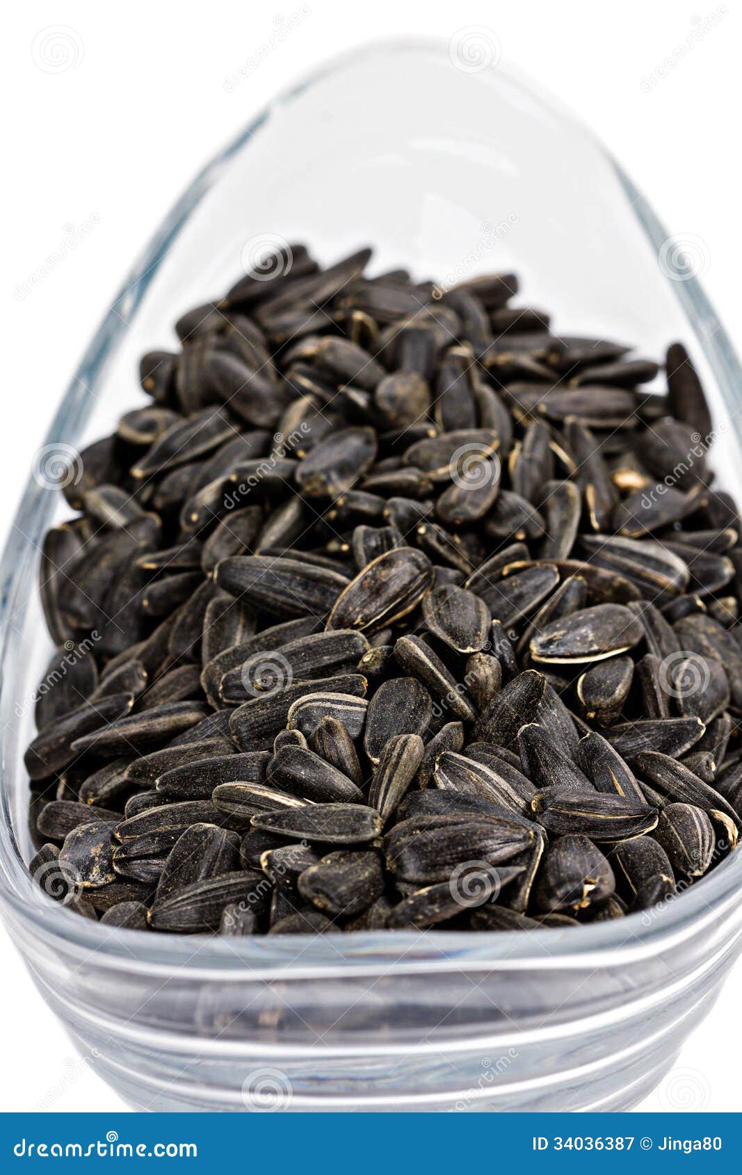 Black Sunflower Seeds in a Bowl Stock Image Image of ingredient