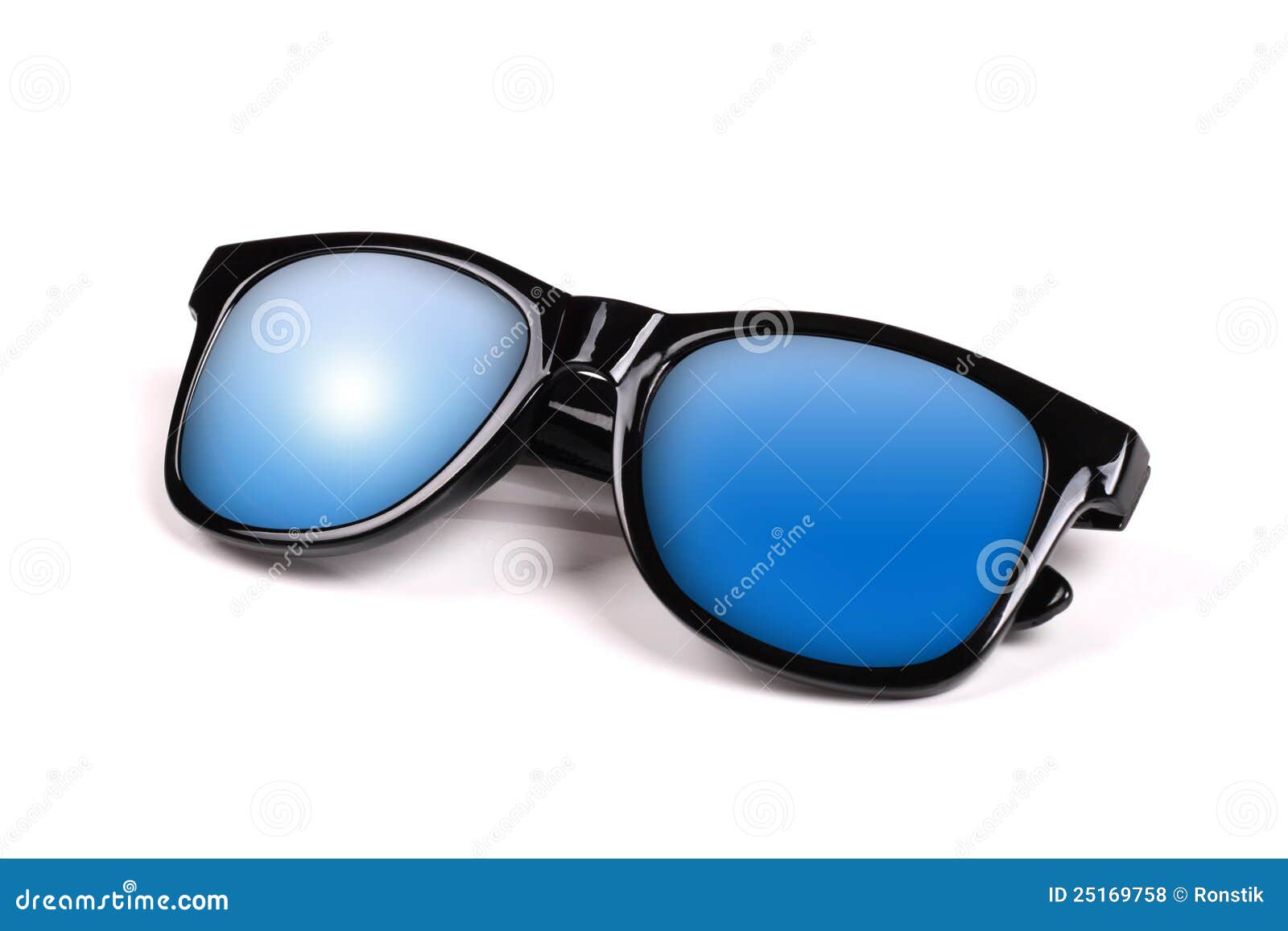 Black Sunglasses with Blue Sky Reflection Stock Photo Image of travel