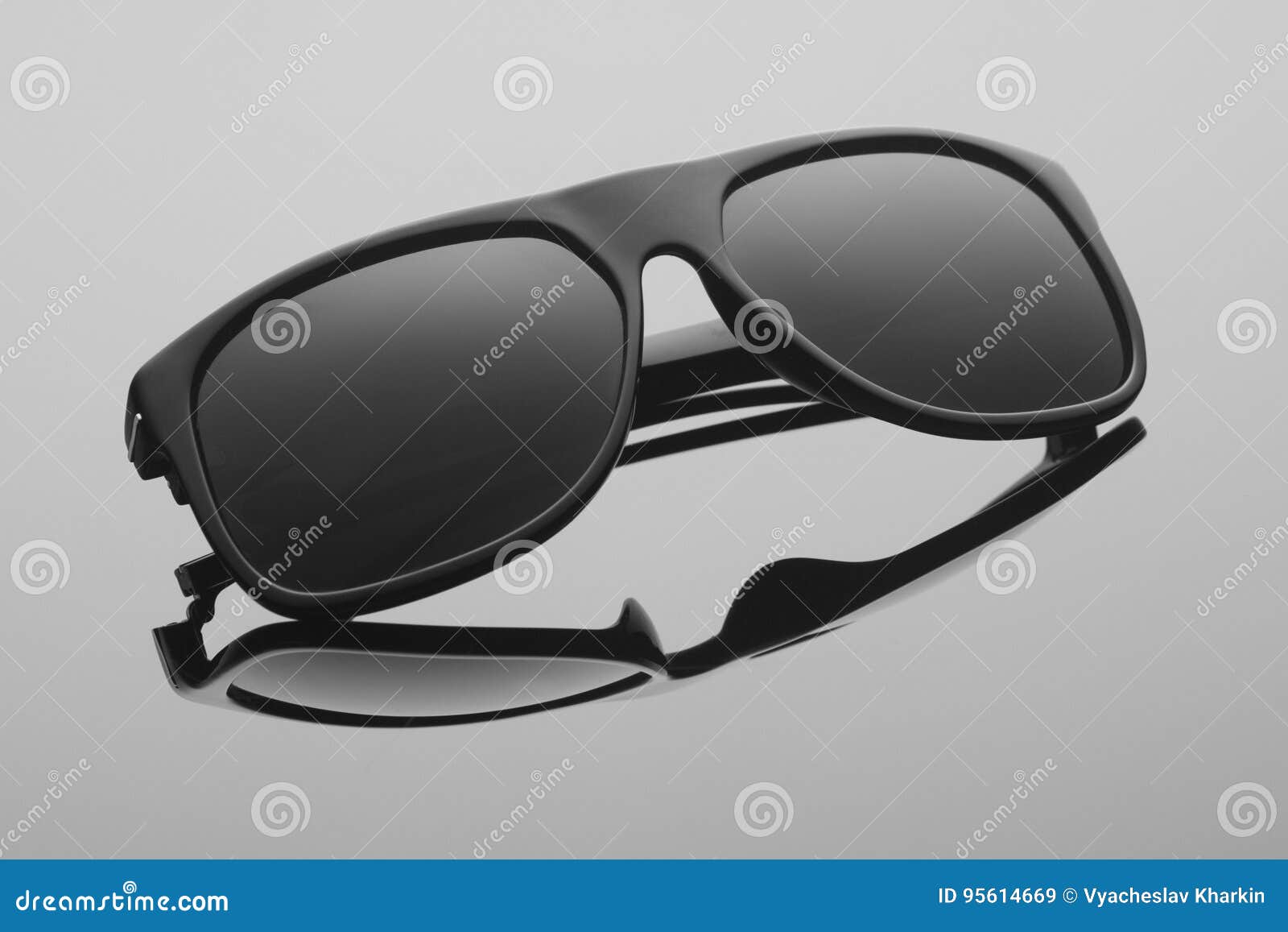 Black Sunglasses on a Dark Background Stock Image Image of glasses