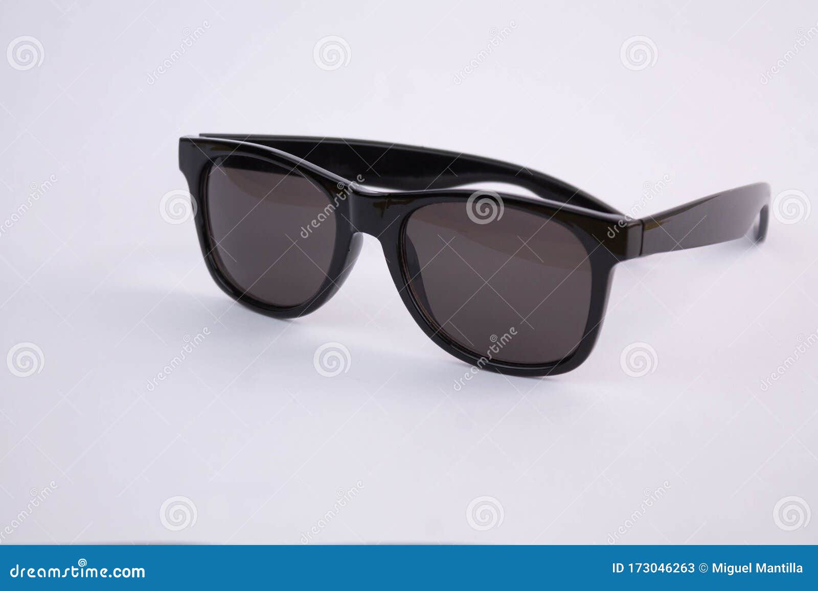 Black Sunglasses on White Background Stock Image - Image of male ...