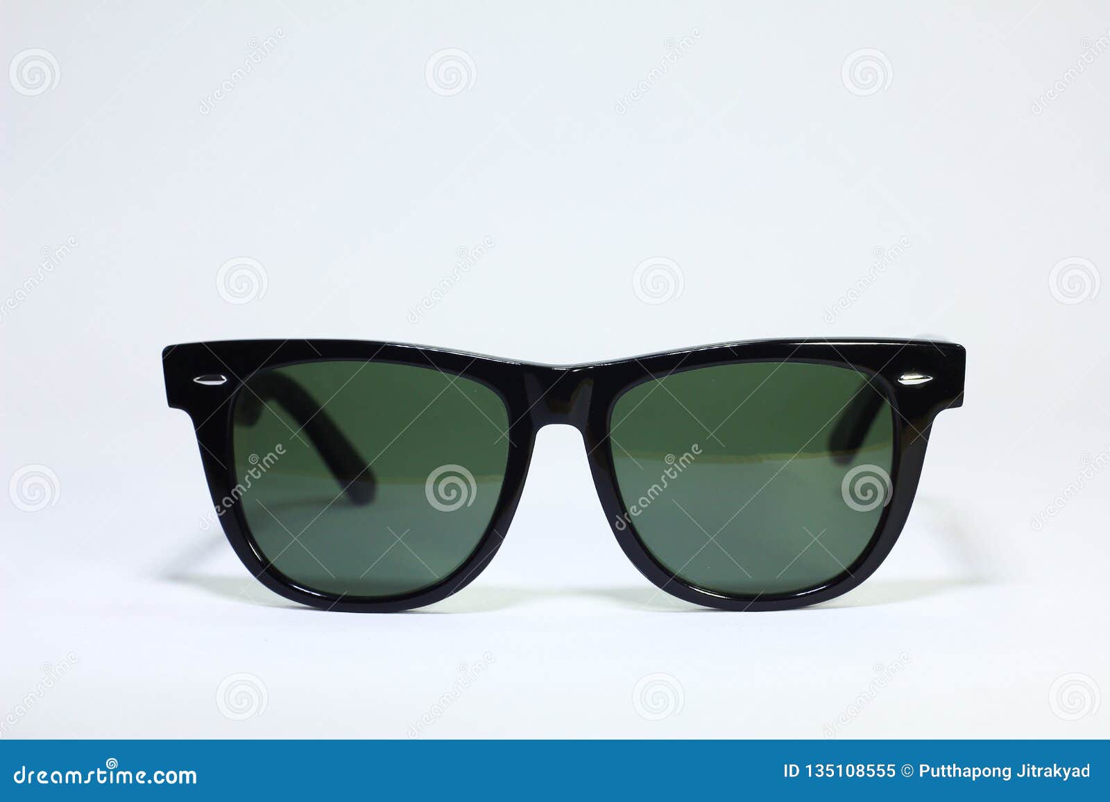 Black Sunglasses on White Background,favourite Eyewear Fashion Stock ...