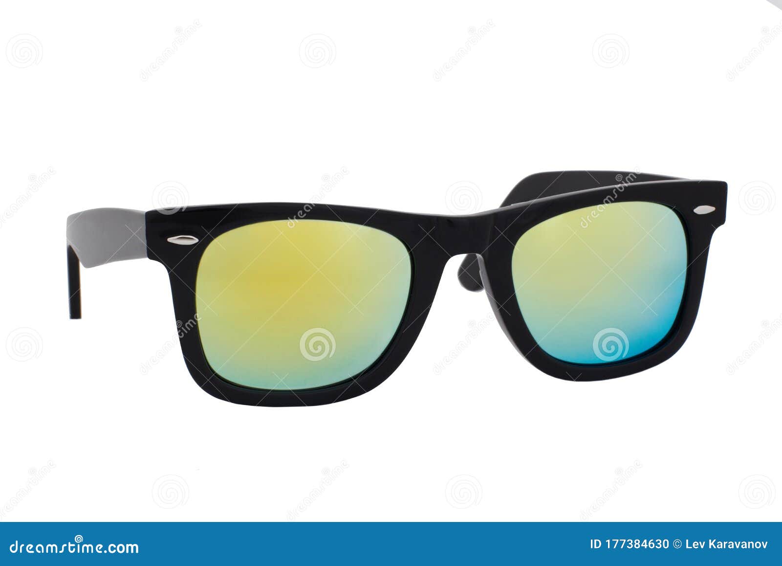 yellow mirror sunglasses