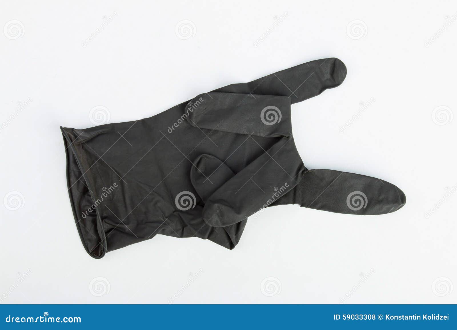 Black Surgical Latex Glove. Stock Photo Image of doctor, glove 59033308