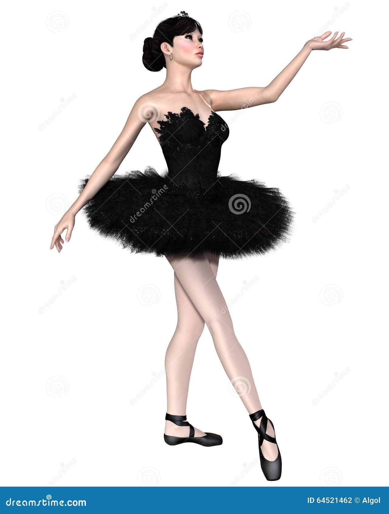 Swan Ballerina from Swan Stock Illustration - of dancer: 64521462