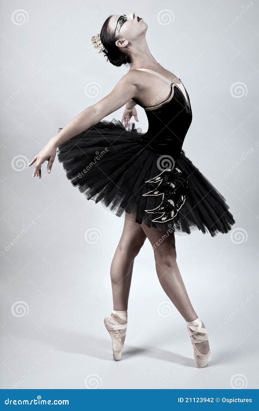 Black Swan Ballet Dancer stock photo. of performer - 21123942