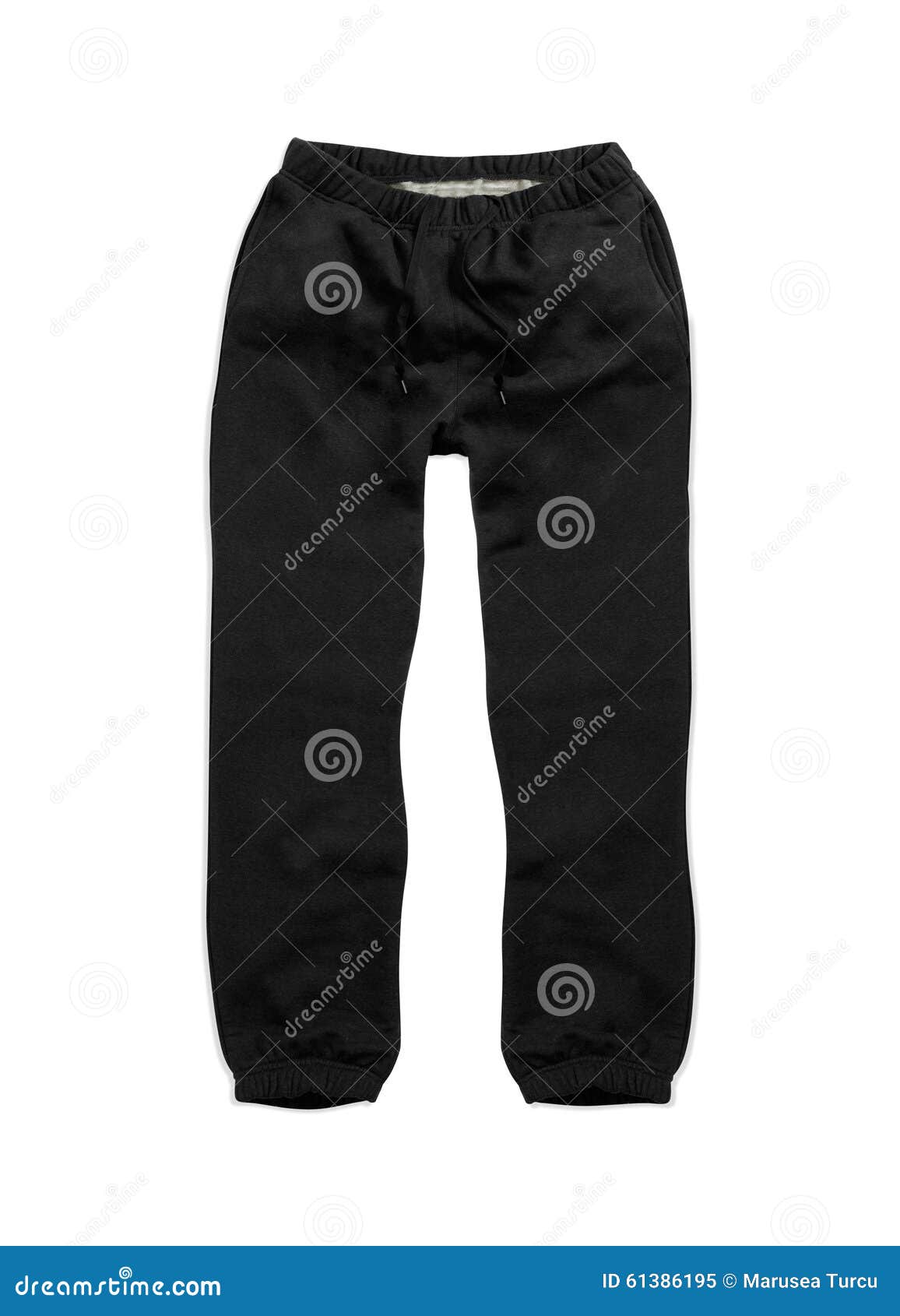 Black Sweatpants stock image. Image of isolated, black - 61386195