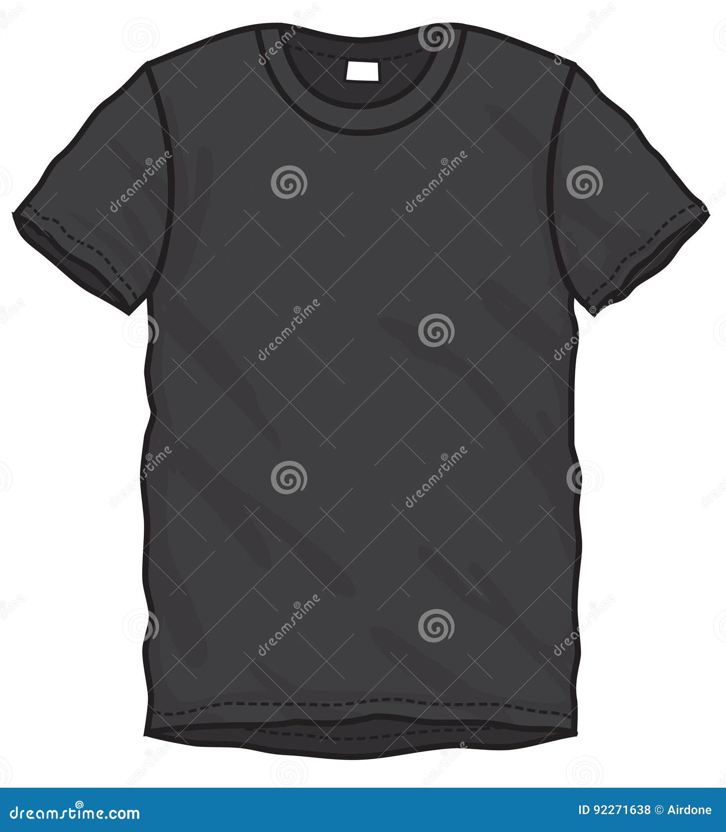 Black T-Shirt Design Template Stock Illustration - Illustration of ...