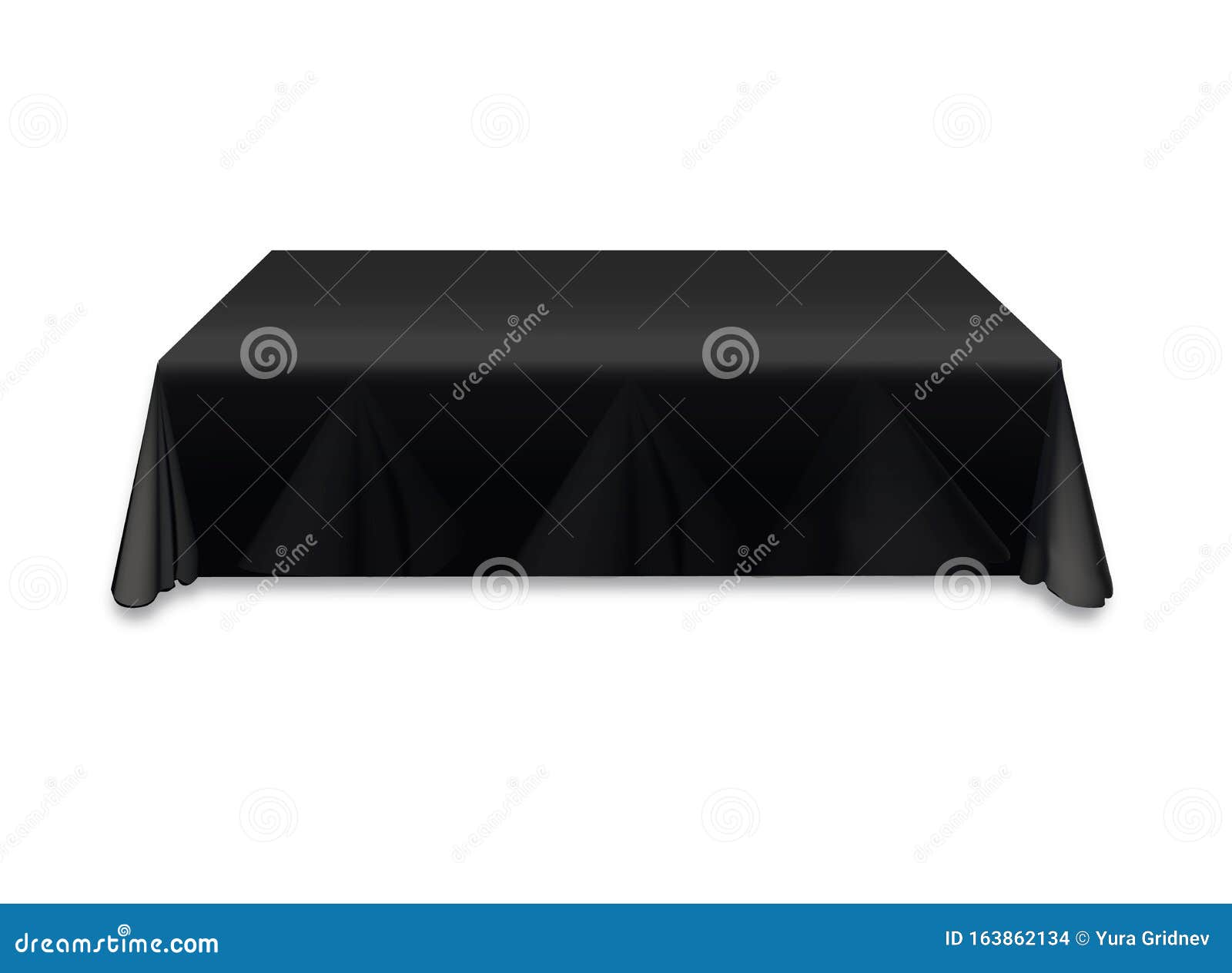 Download Black Tablecloth On The Table Empty Mockup. Isolated ...