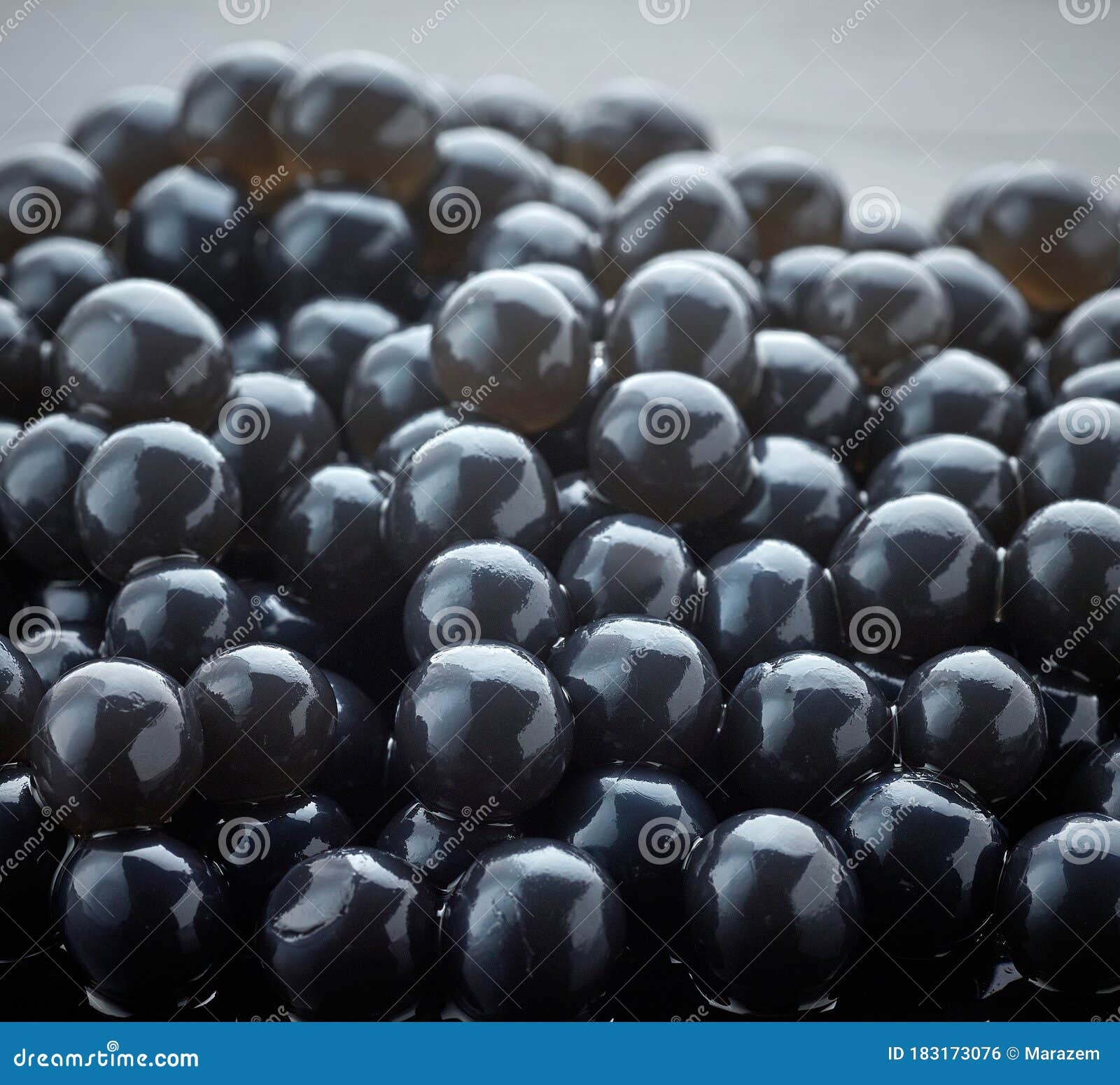 Black Tapioca Pearls for Bubble Tea Stock Photo Image of snack