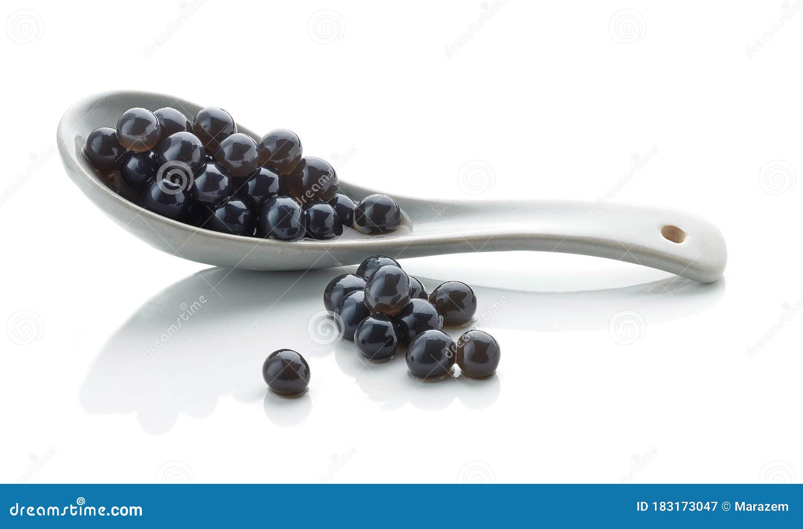 Black Tapioca Pearls for Bubble Tea Stock Image Image of ingredient