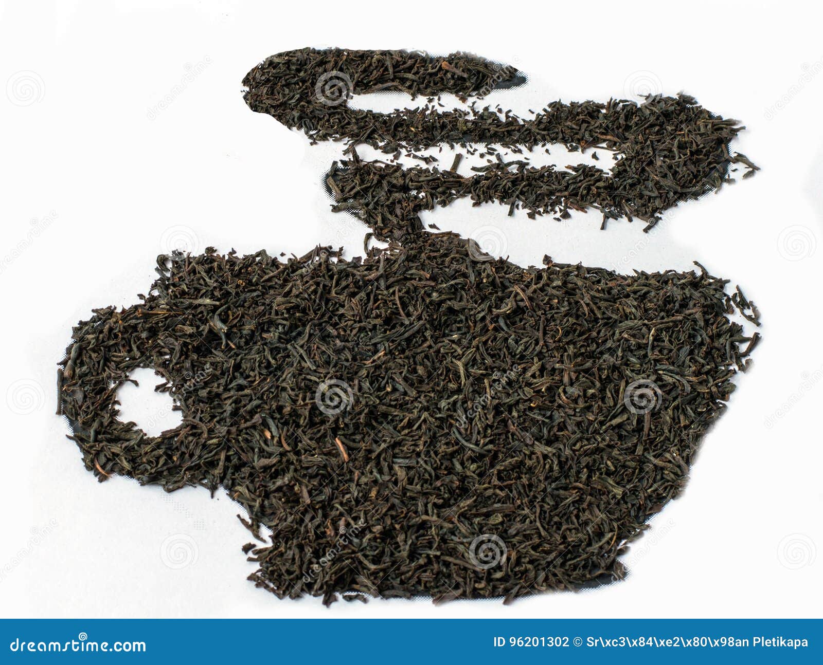 Black Tea Leaves. Earl Gray Tea. Stock Photo Image of background