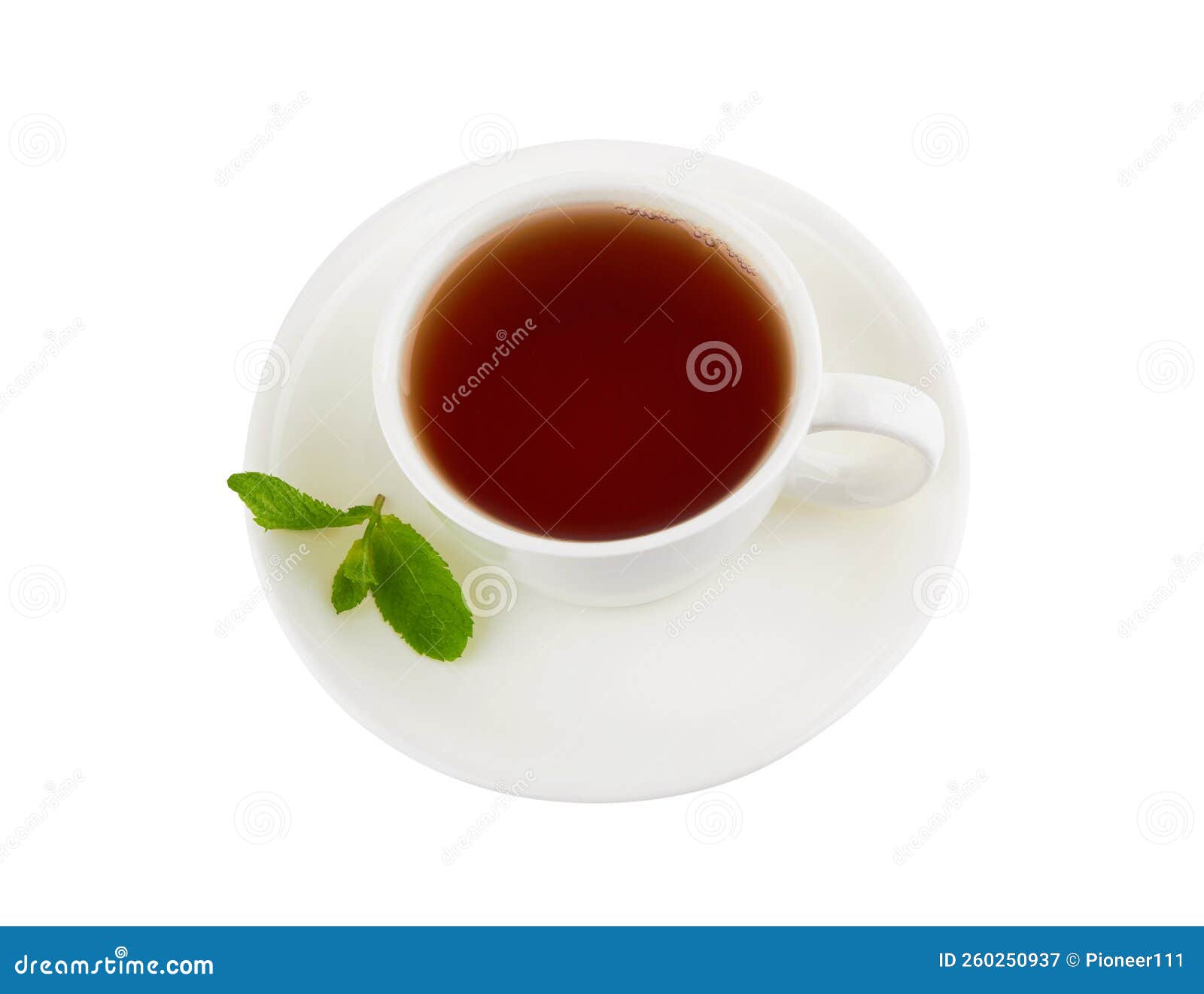 Black tea with mint stock image. Image of antioxidant 260250937