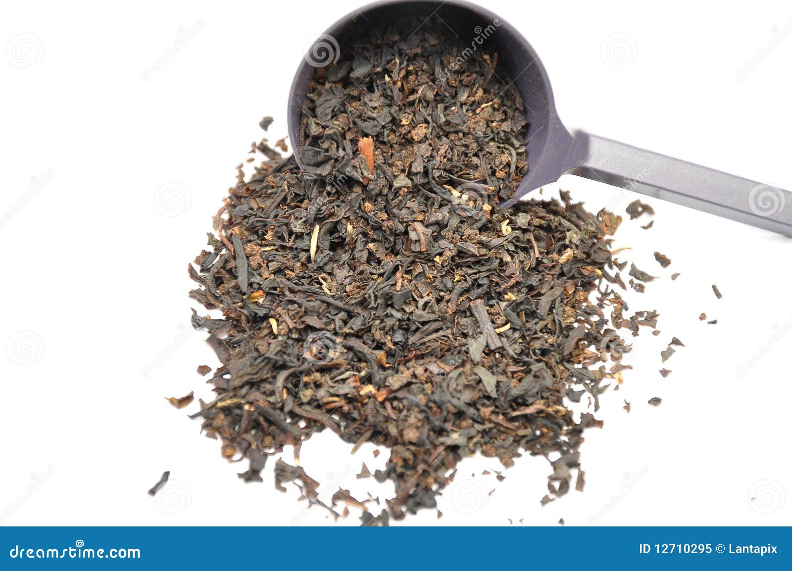 Black Tea Mix with Metering Spoon Stock Image Image of ingredient