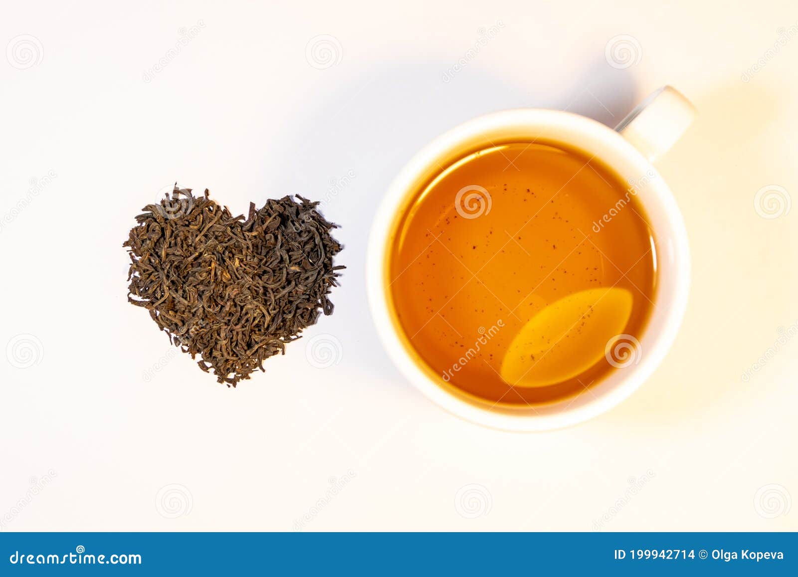 Black Tea in a Mug and a Mixture of Tea Next To it Stock Photo Image
