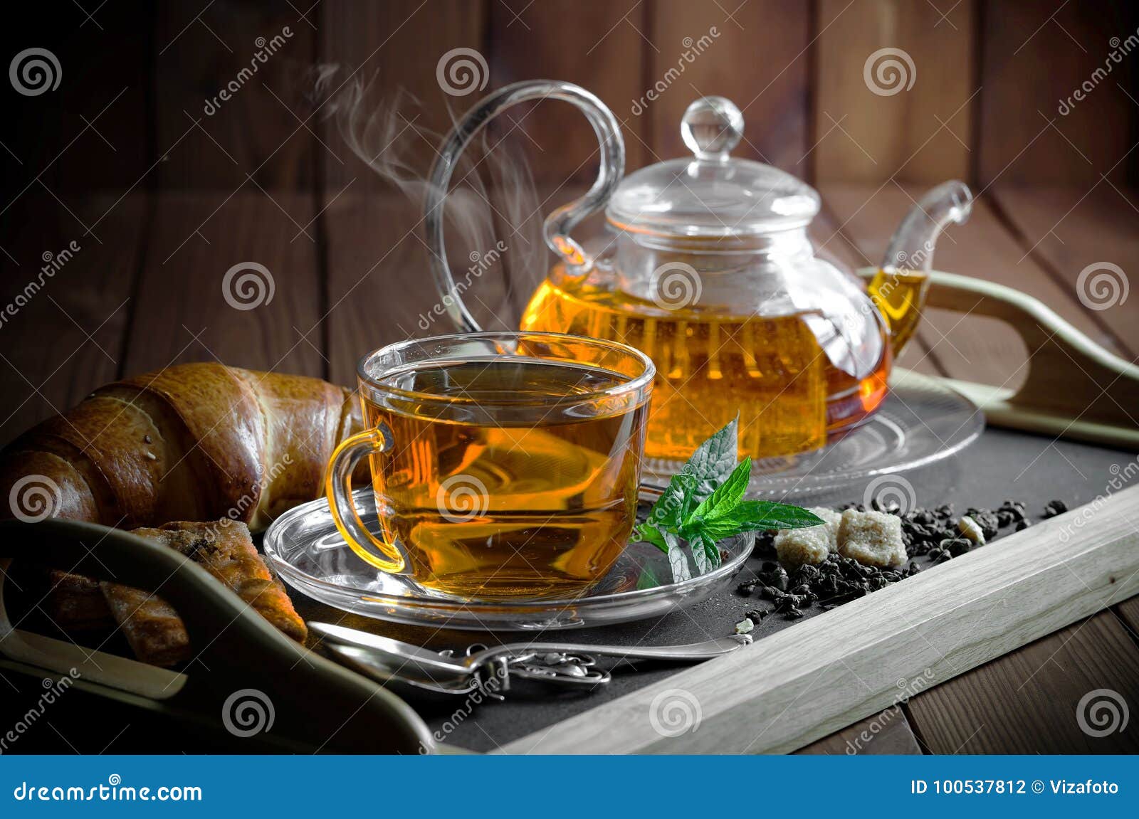 Black tea is a hot drink stock photo. Image of lunch 100537812
