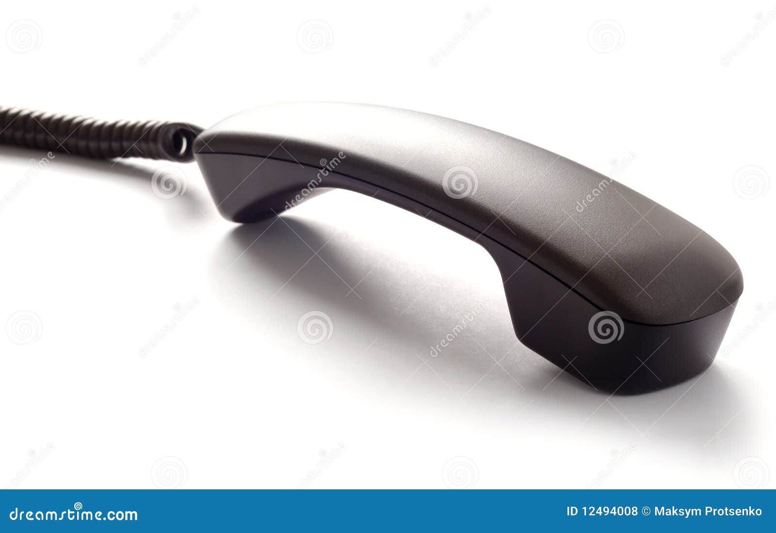 Black telephone handset stock photo. Image of background 12494008