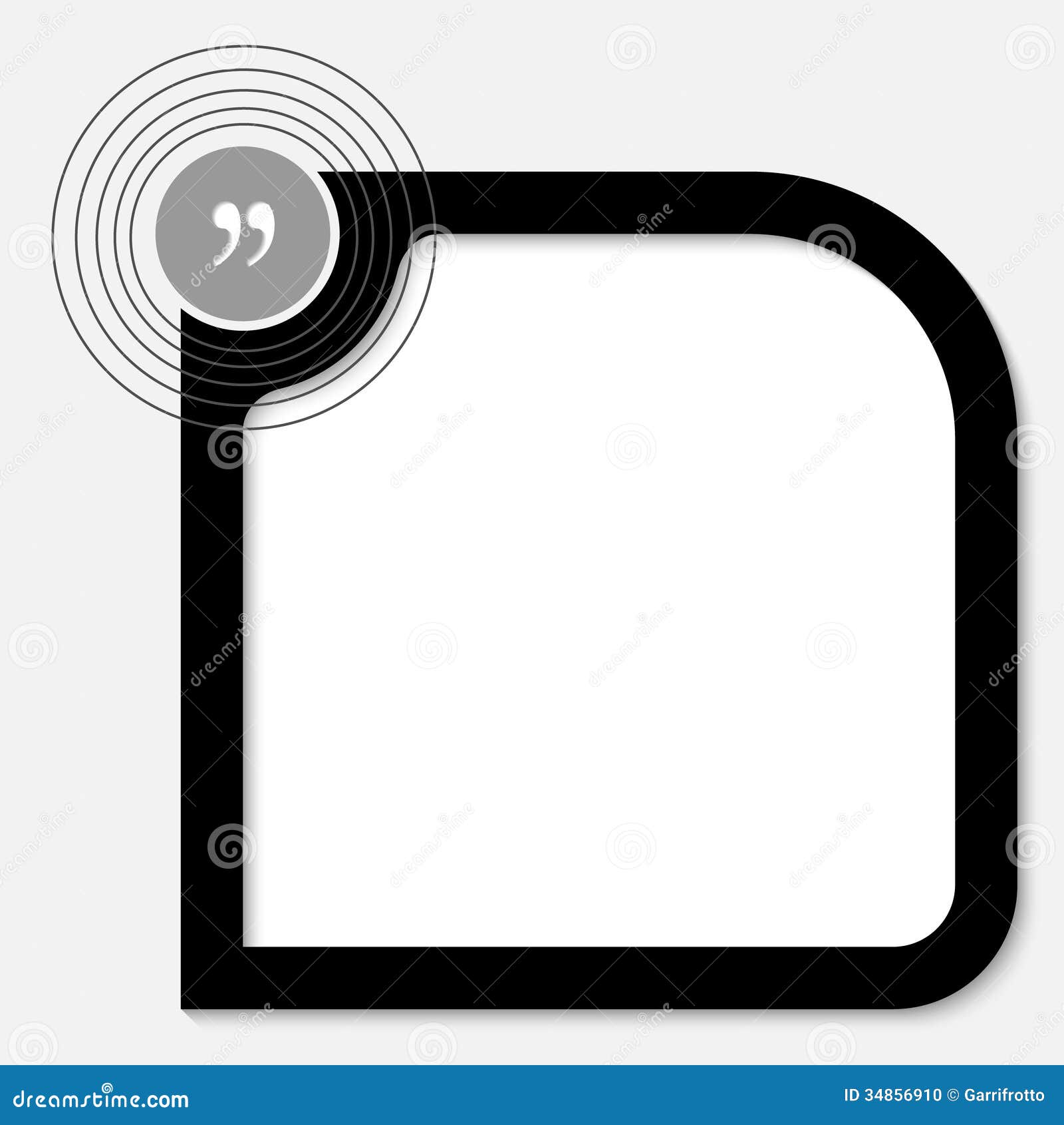 Black text box stock vector. Illustration of note, border - 34856910