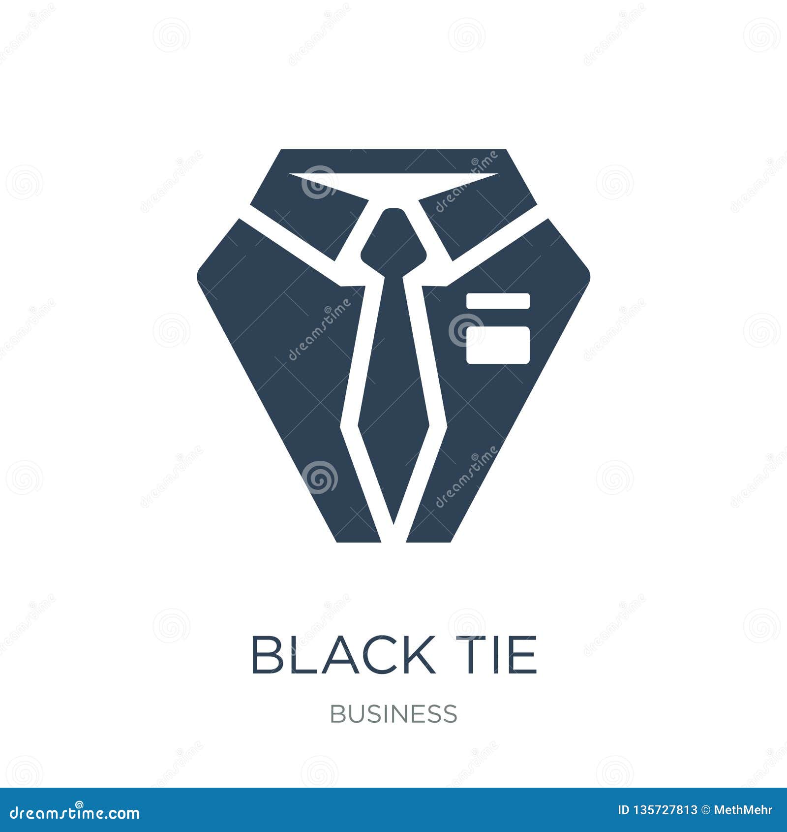 black tie icon in trendy  style. black tie icon  on white background. black tie  icon simple and modern flat