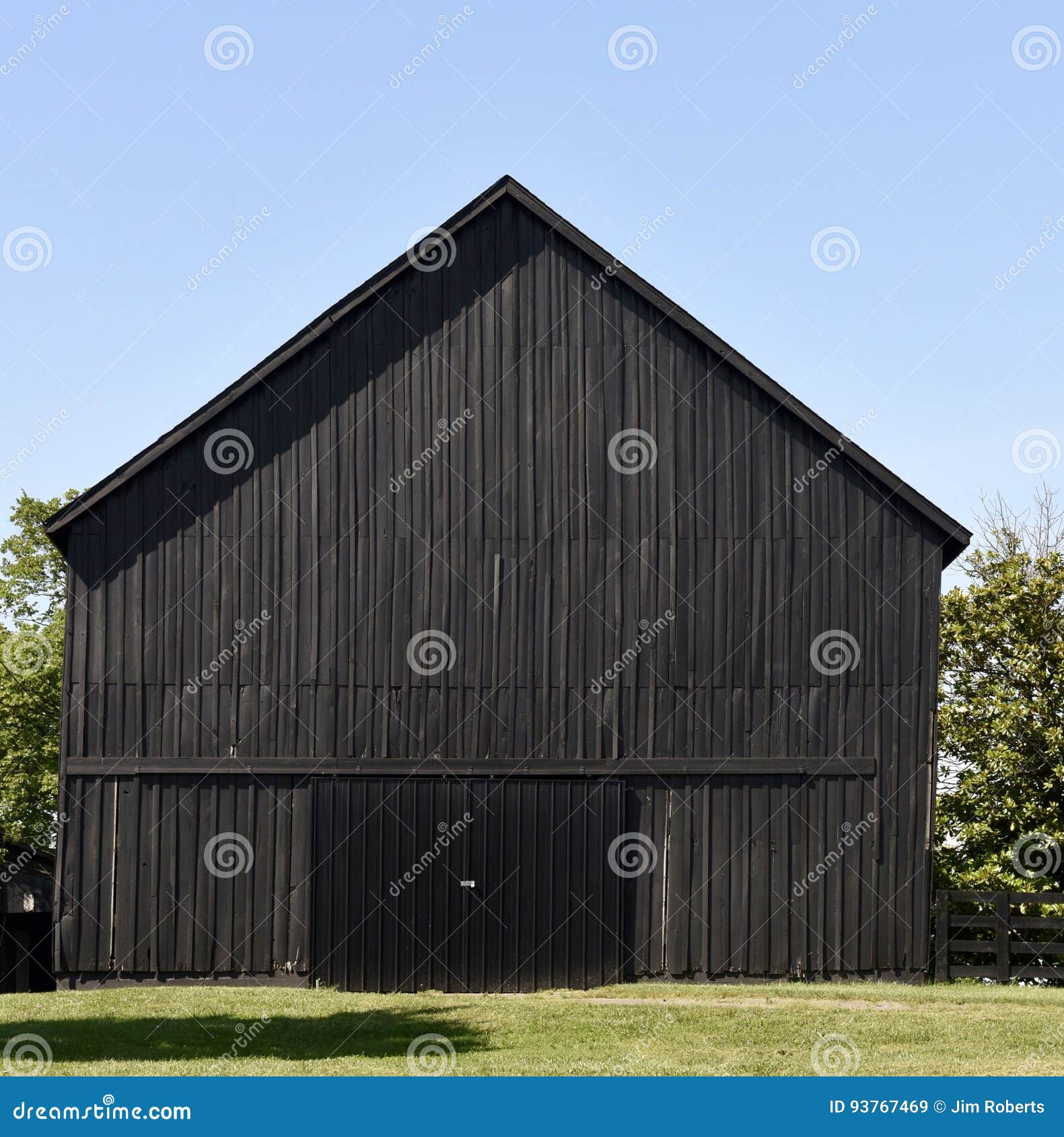 A Black Tobacco Barn Editorial Stock Image Image Of Spring 93767469