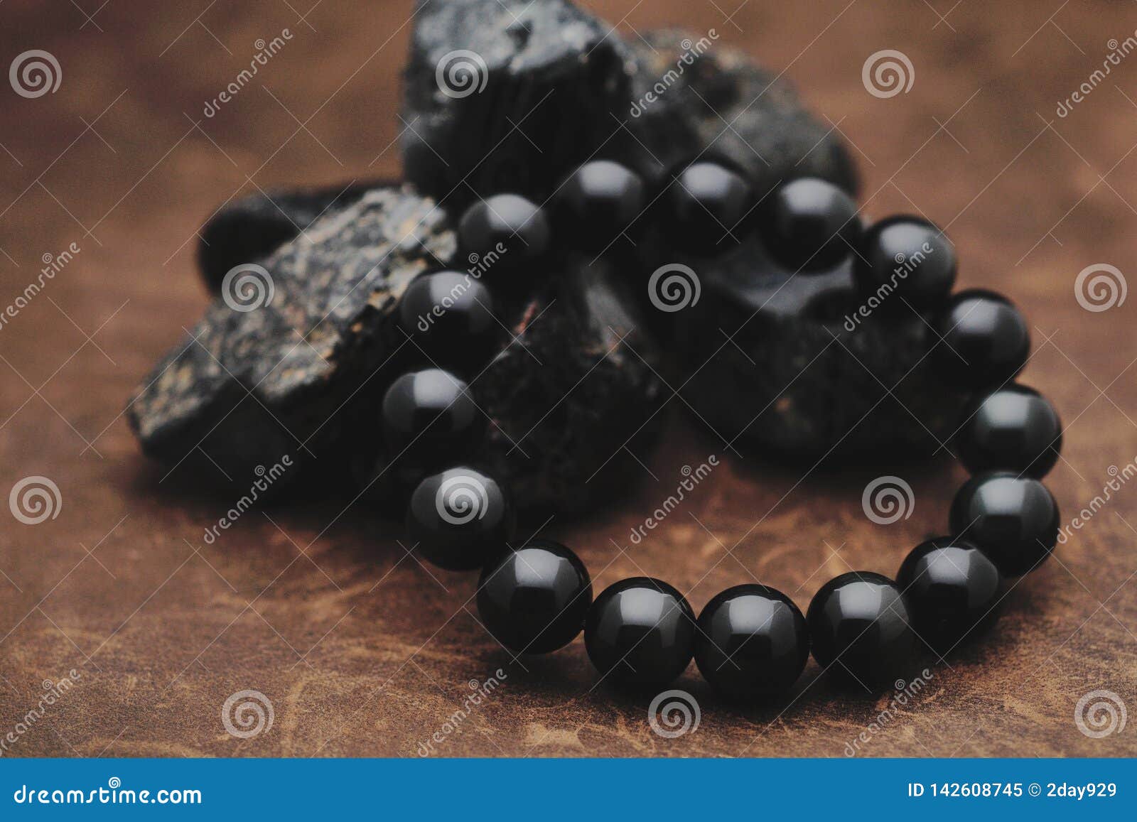 black tourmaline bracelet, crystal