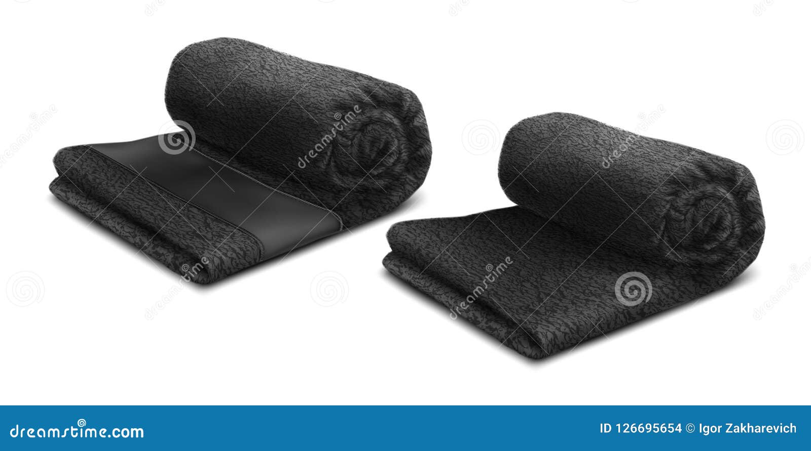 black towel roll