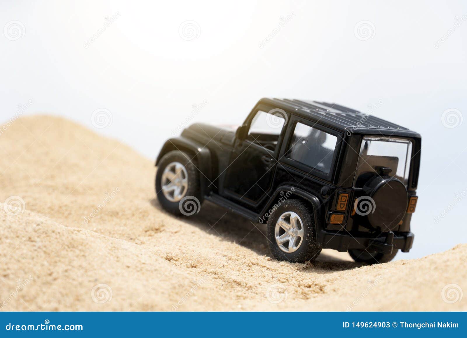 Black Toy Car on the Desert Editorial Stock Photo - Image of children,  landscape: 149624903