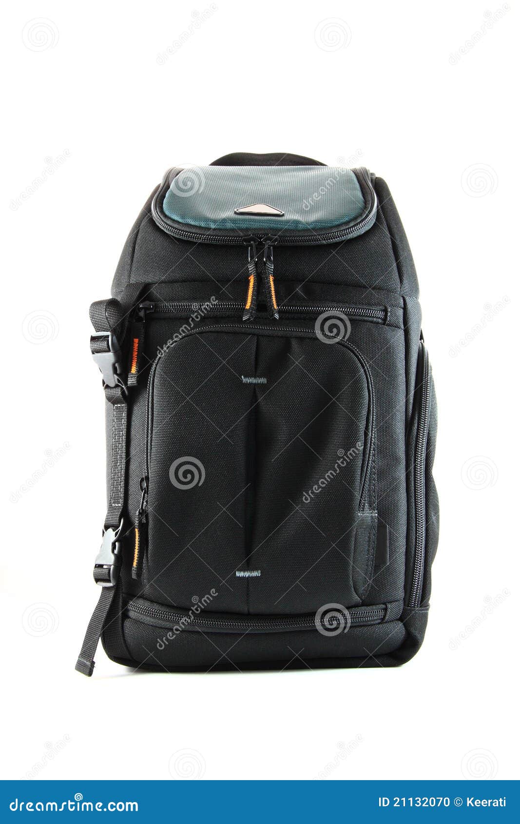 black travel bagpack