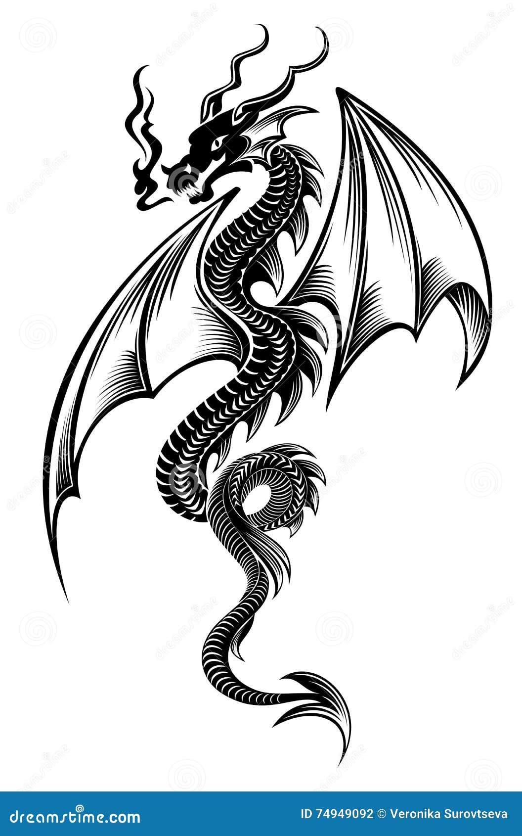 Dragon Tribal Tattoos Free Vector And Graphic 52716149