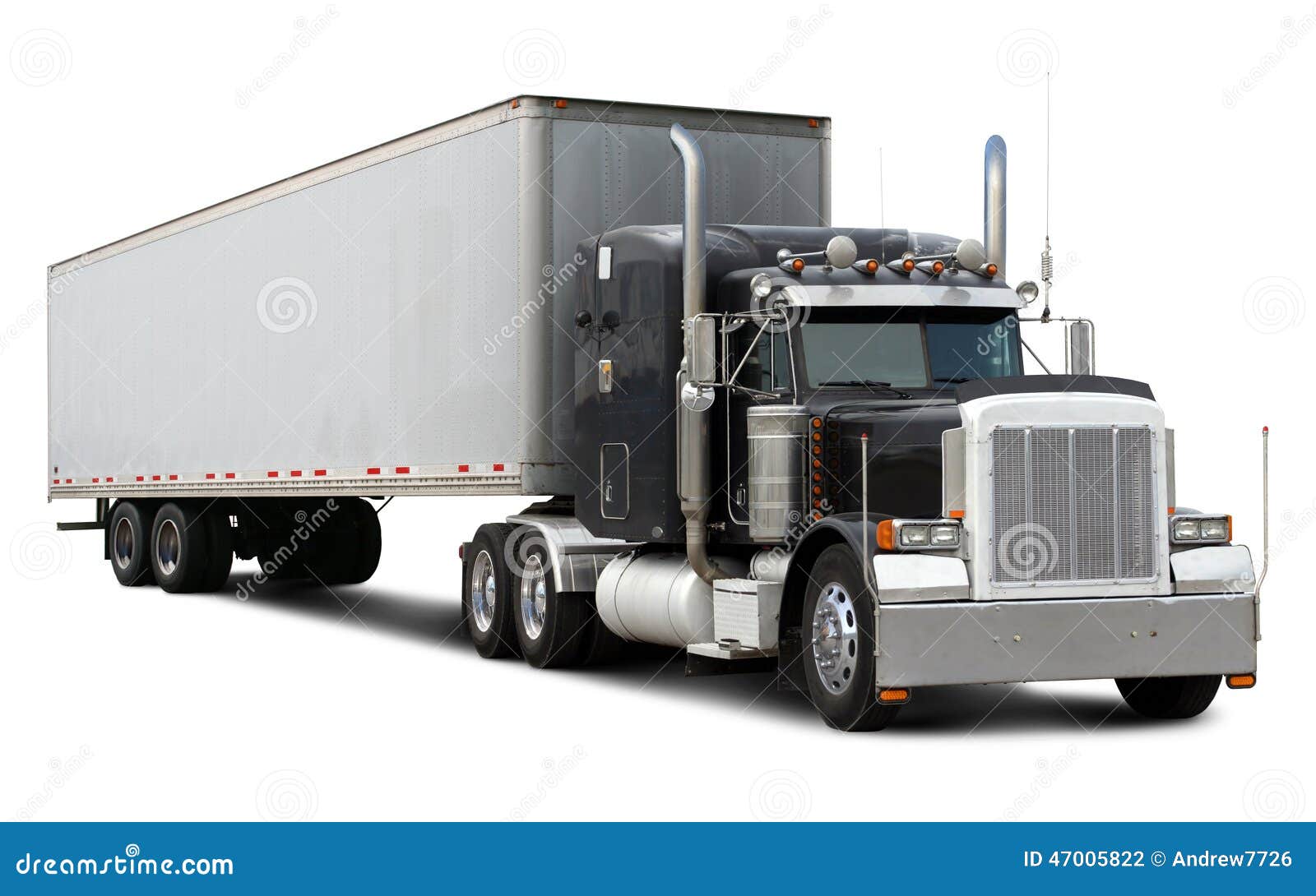 Black truck Peterbilt stock photo. Image of photo, tractor ...